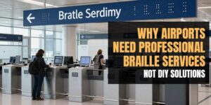 Why Airports Need Professional Braille Services